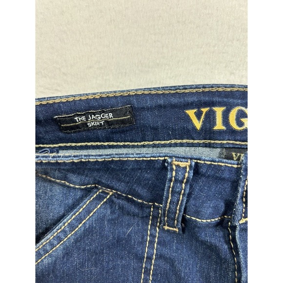 Vigoss Girls The Jagger Skirt Size 12 Button Down 4 pocket Denim Skirt Waist - Picture 3 of 6